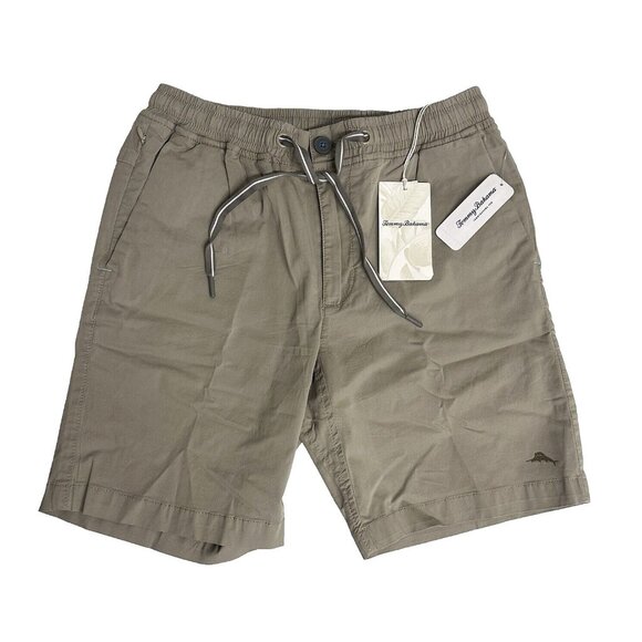 Tommy Bahama Other - Tommy Bahama Mens Small Dk Sand Oceanside Poplin Elastic Waist 8" Inseam Shorts